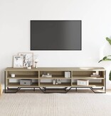 VidaXL Tv-meubel 180x34x41 cm bewerkt hout sonoma eikenkleurig