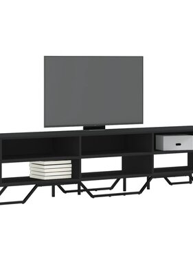 VidaXL Tv-meubel 180x34x41 cm bewerkt hout zwart