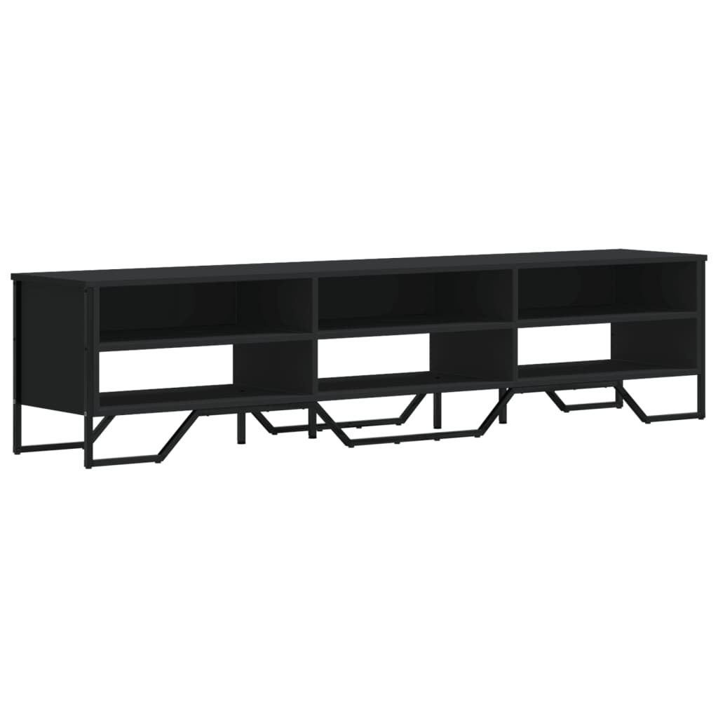 VidaXL Tv-meubel 180x34x41 cm bewerkt hout zwart