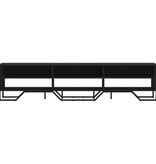 VidaXL Tv-meubel 180x34x41 cm bewerkt hout zwart