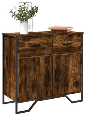 VidaXL Dressoir 79.5x35,5x74,5 cm bewerkt hout gerookt eikenkleurig