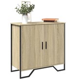 VidaXL Dressoir 78x35,5x74,5 cm bewerkt hout sonoma eikenkleurig