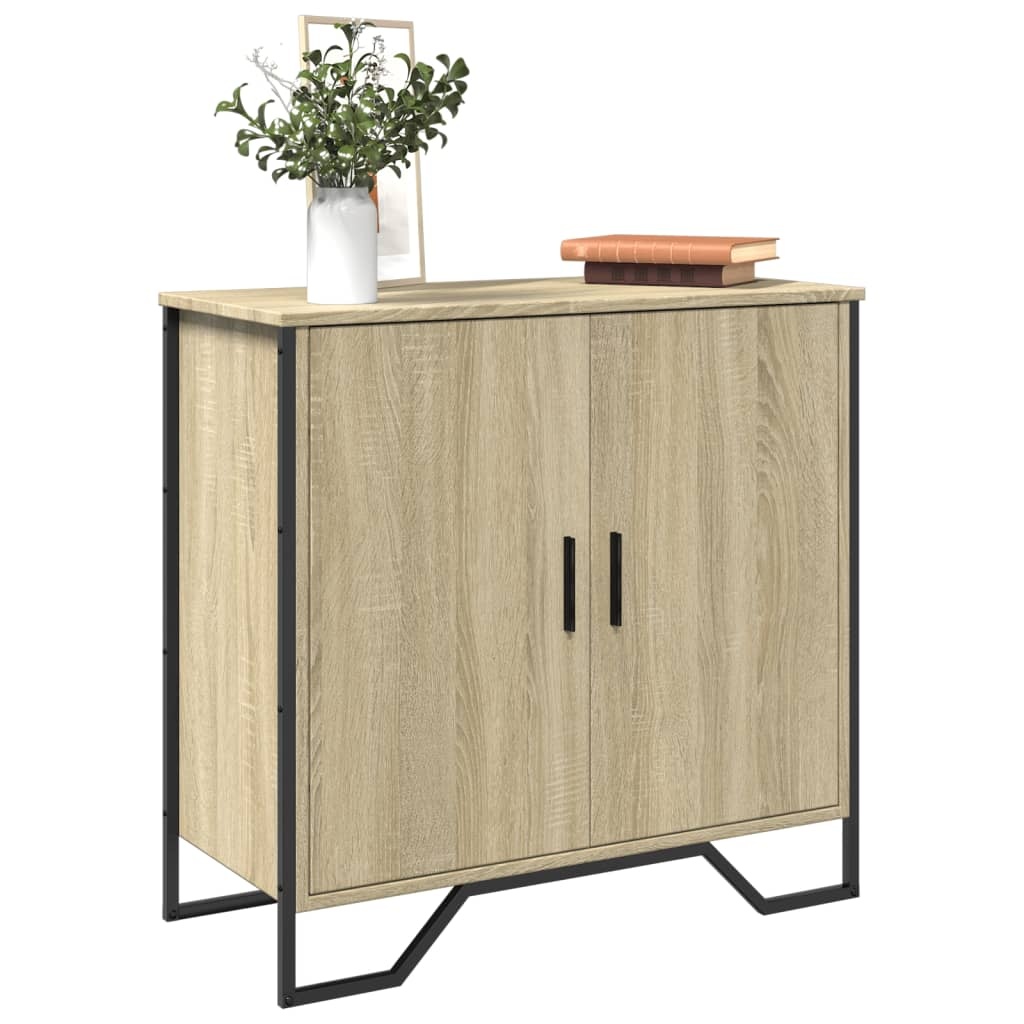 VidaXL Dressoir 78x35,5x74,5 cm bewerkt hout sonoma eikenkleurig