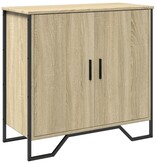 VidaXL Dressoir 78x35,5x74,5 cm bewerkt hout sonoma eikenkleurig