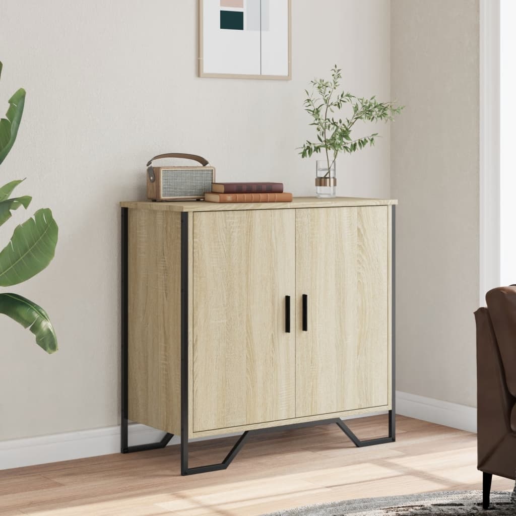 VidaXL Dressoir 78x35,5x74,5 cm bewerkt hout sonoma eikenkleurig