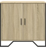 VidaXL Dressoir 78x35,5x74,5 cm bewerkt hout sonoma eikenkleurig