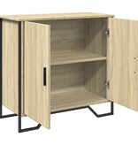 VidaXL Dressoir 78x35,5x74,5 cm bewerkt hout sonoma eikenkleurig