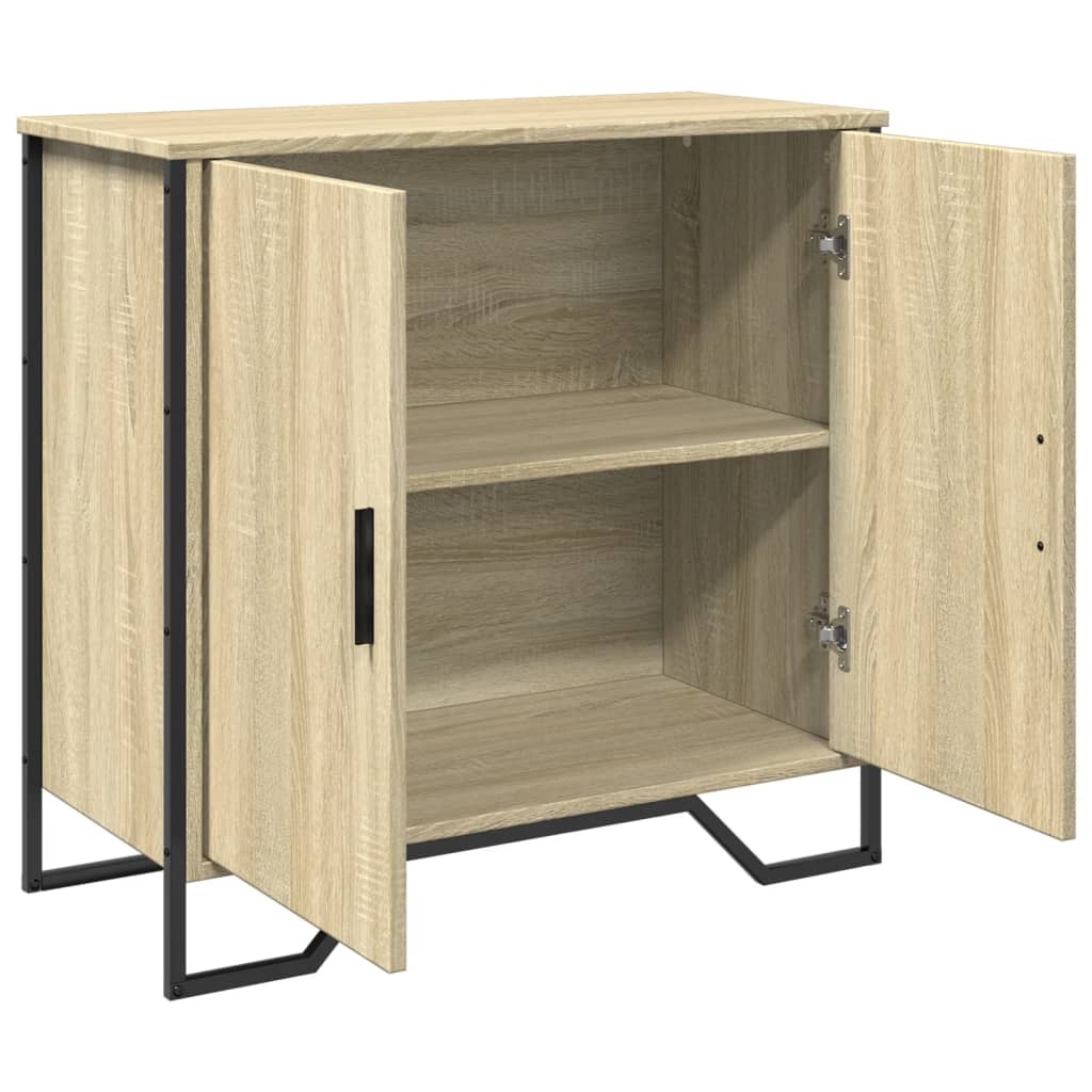 VidaXL Dressoir 78x35,5x74,5 cm bewerkt hout sonoma eikenkleurig