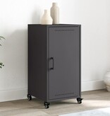 VidaXL Dressoir 36x39x72 cm koudgewalst staal zwart