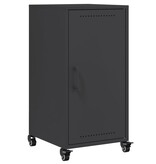 VidaXL Dressoir 36x39x72 cm koudgewalst staal zwart