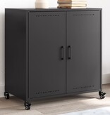 VidaXL Dressoir 68,5x39x72 cm koudgewalst staal zwart