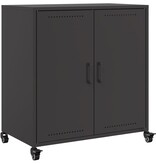 VidaXL Dressoir 68,5x39x72 cm koudgewalst staal zwart