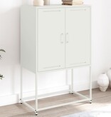 VidaXL Tv-meubel 68x39x60,5 cm staal wit