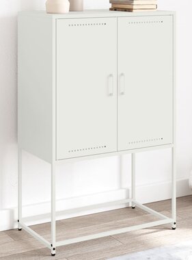 VidaXL Tv-meubel 68x39x60,5 cm staal wit