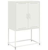 VidaXL Tv-meubel 68x39x60,5 cm staal wit