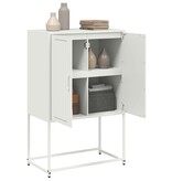 VidaXL Tv-meubel 68x39x60,5 cm staal wit