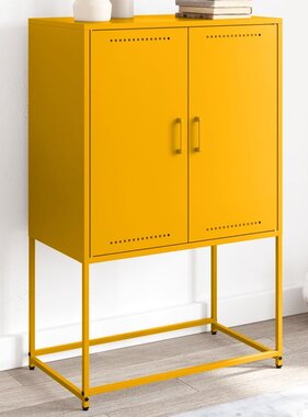 VidaXL Tv-meubel 68x39x60,5 cm staal antracietkleurig