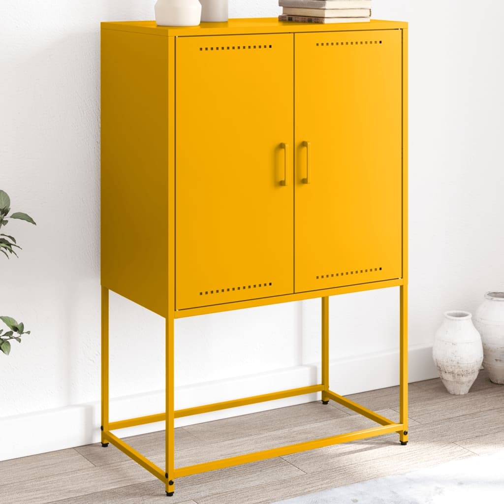 VidaXL Tv-meubel 68x39x60,5 cm staal antracietkleurig
