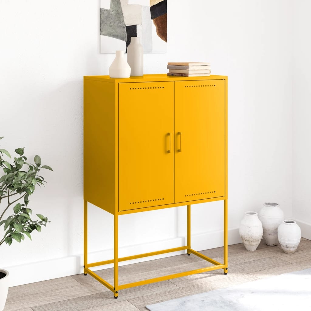 VidaXL Tv-meubel 68x39x60,5 cm staal antracietkleurig
