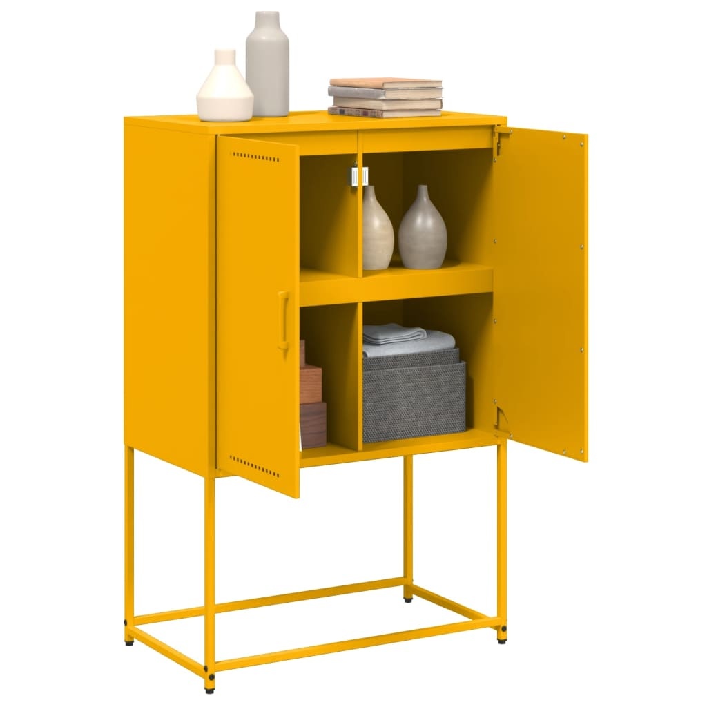 VidaXL Tv-meubel 68x39x60,5 cm staal antracietkleurig