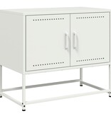 VidaXL Tv-meubel 68,5x39x60,5 cm staal wit