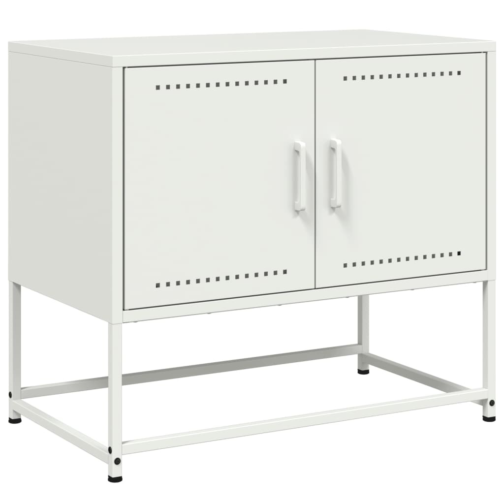 VidaXL Tv-meubel 68,5x39x60,5 cm staal wit