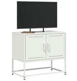 VidaXL Tv-meubel 68,5x39x60,5 cm staal wit