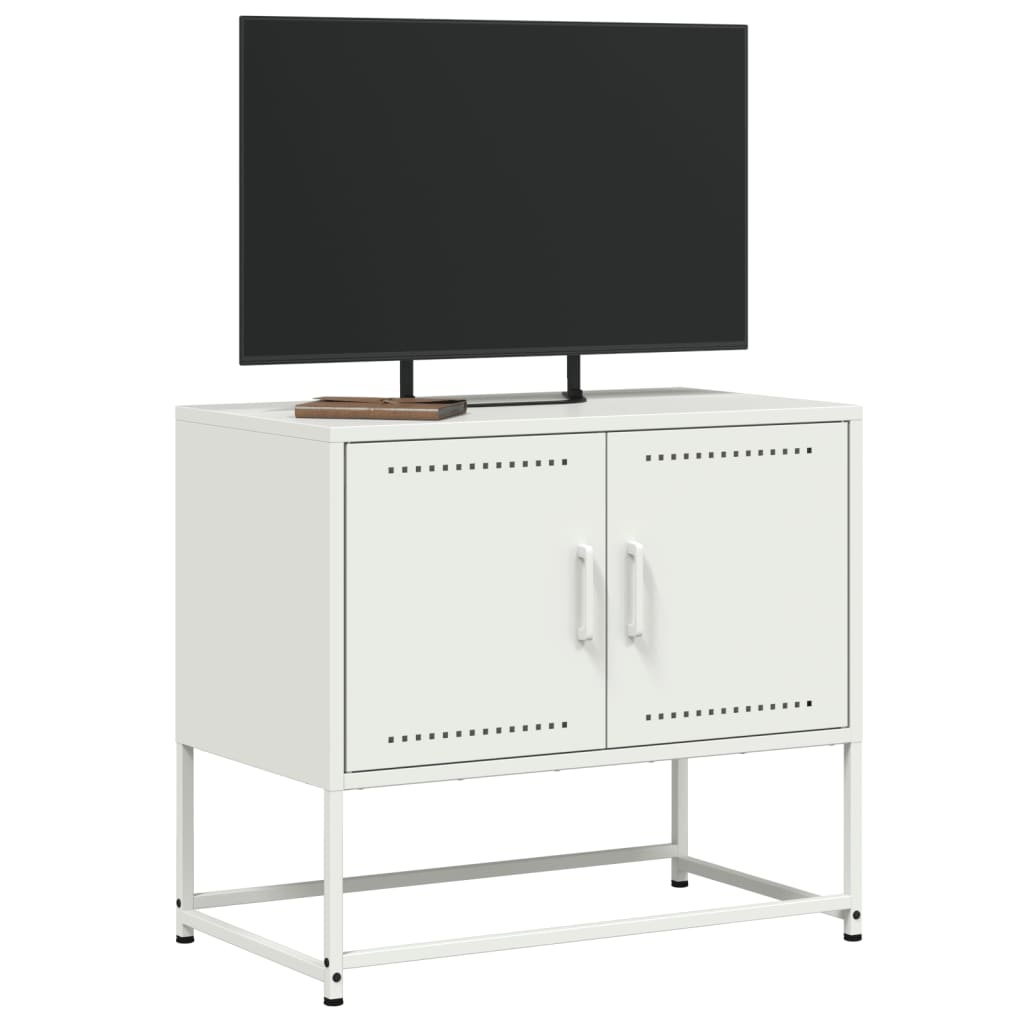 VidaXL Tv-meubel 68,5x39x60,5 cm staal wit