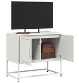 VidaXL Tv-meubel 68,5x39x60,5 cm staal wit