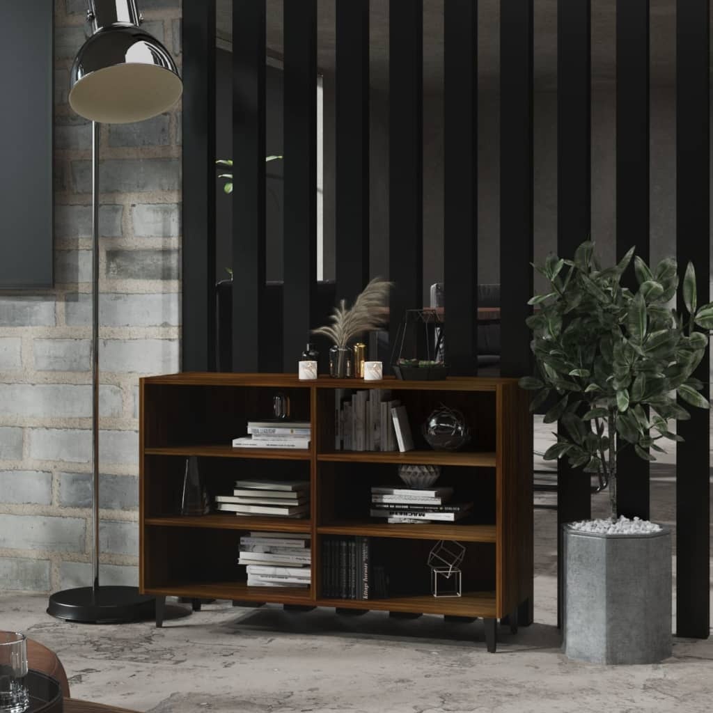 VidaXL Dressoir 103,5x35x70 cm bewerkt hout bruin eikenkleur