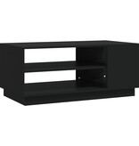 VidaXL Salontafel 102x55x43 cm bewerkt hout zwart