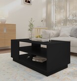 VidaXL Salontafel 102x55x43 cm bewerkt hout zwart