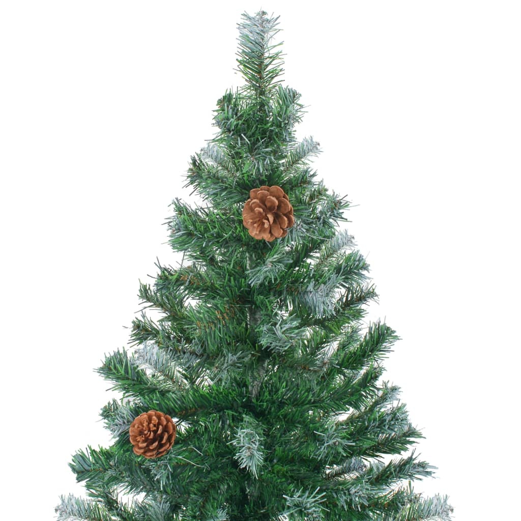 VidaXL Kunstkerstboom met dennenappels 180 cm