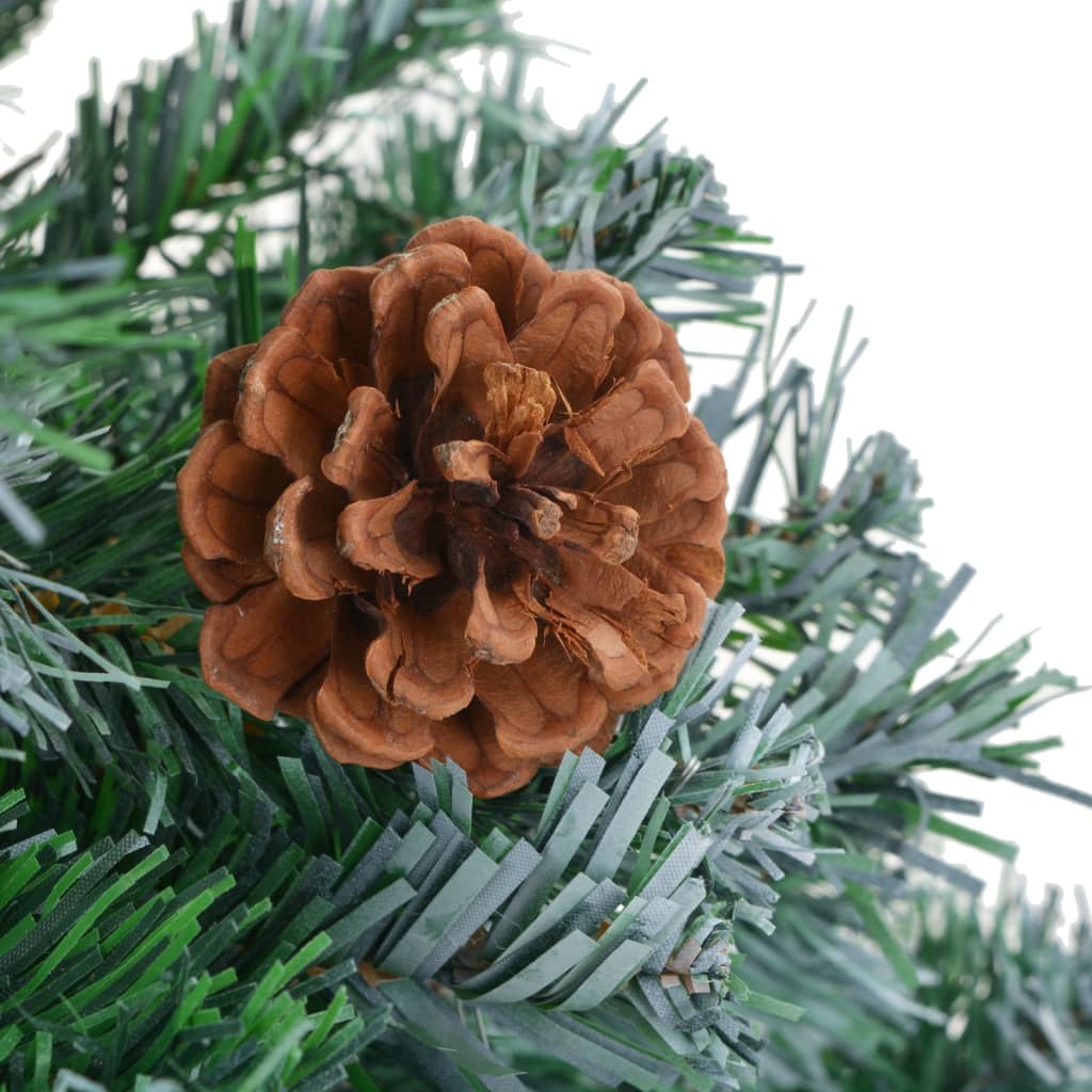 VidaXL Kunstkerstboom met dennenappels 180 cm