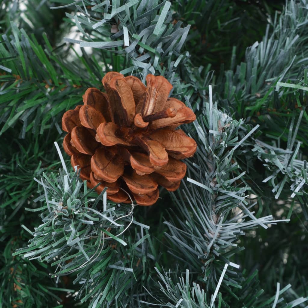 VidaXL Kunstkerstboom met dennenappels 180 cm