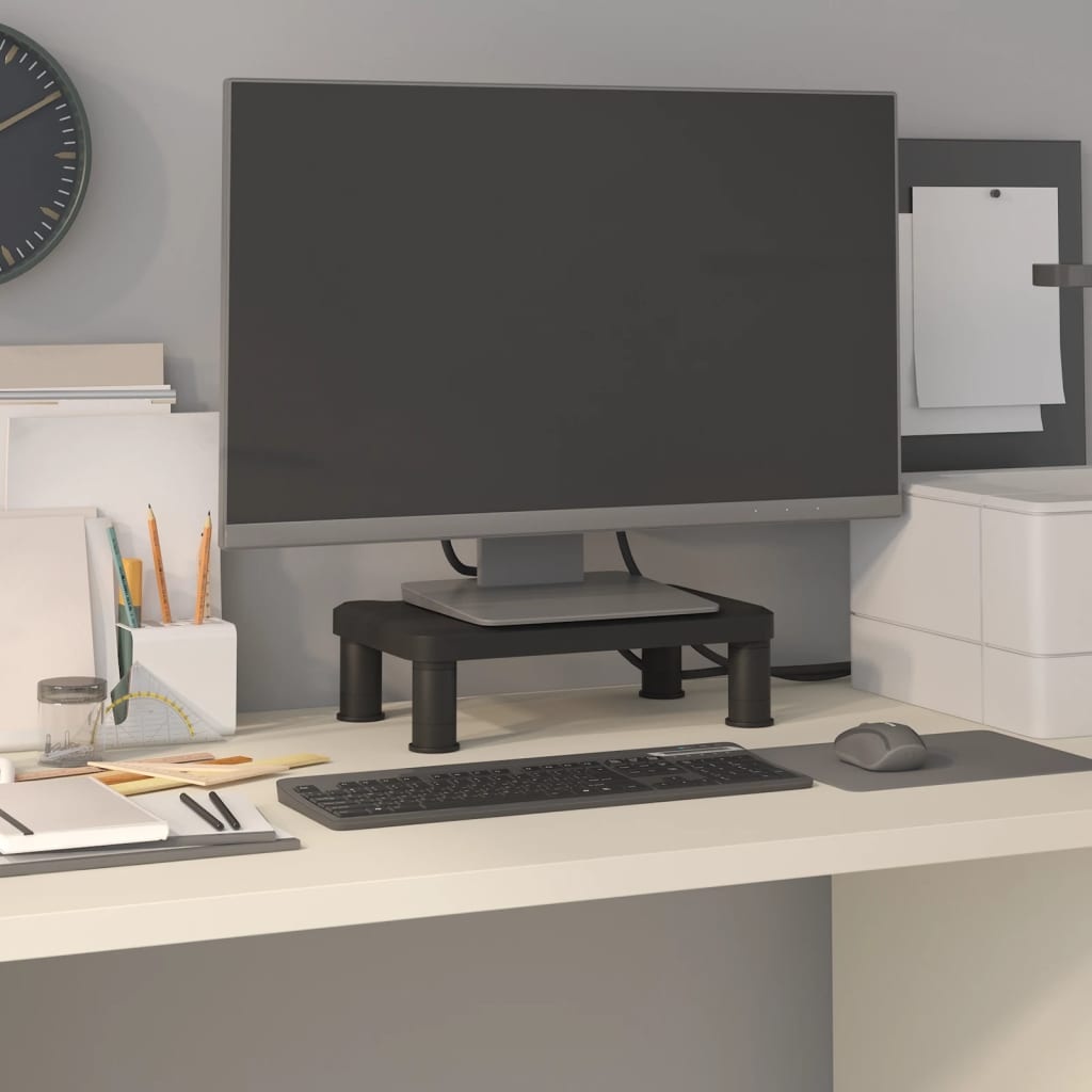 VidaXL Monitorstandaard 38x24x10,5 cm zwart