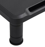 VidaXL Monitorstandaard 38x24x10,5 cm zwart