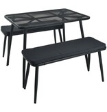 VidaXL Tuinset donkergrijs