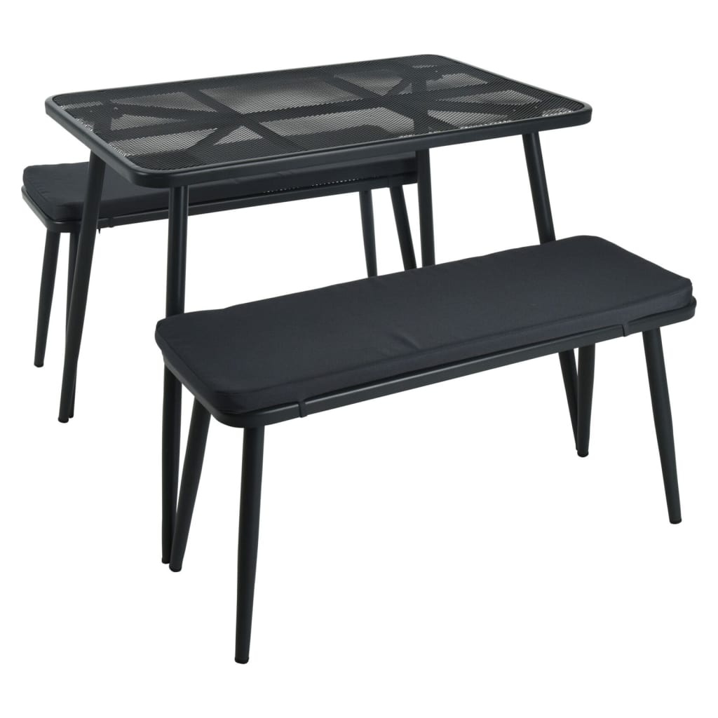 VidaXL Tuinset donkergrijs