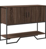 VidaXL Wandtafel 100x35x74,5 cm bewerkt hout bruin eikenkleurig