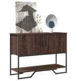VidaXL Wandtafel 100x35x74,5 cm bewerkt hout bruin eikenkleurig