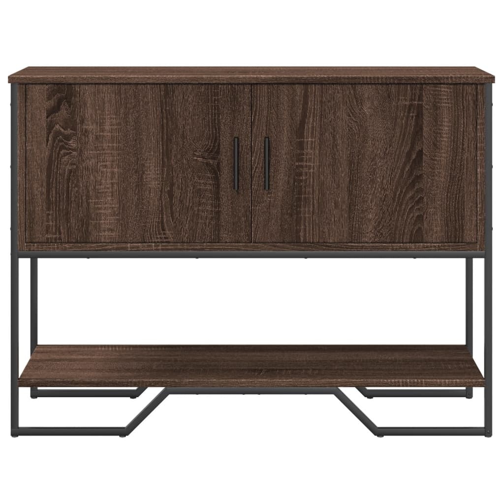 VidaXL Wandtafel 100x35x74,5 cm bewerkt hout bruin eikenkleurig