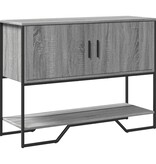 VidaXL Wandtafel 100x35x74,5 cm bewerkt hout grijs sonoma eikenkleurig