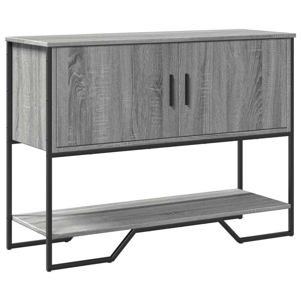 VidaXL Wandtafel 100x35x74,5 cm bewerkt hout grijs sonoma eikenkleurig