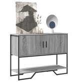 VidaXL Wandtafel 100x35x74,5 cm bewerkt hout grijs sonoma eikenkleurig