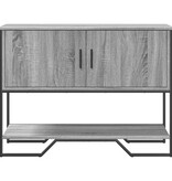 VidaXL Wandtafel 100x35x74,5 cm bewerkt hout grijs sonoma eikenkleurig