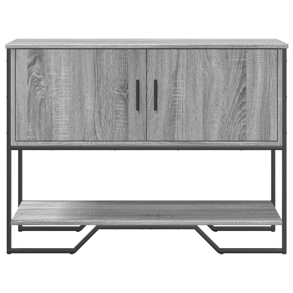 VidaXL Wandtafel 100x35x74,5 cm bewerkt hout grijs sonoma eikenkleurig