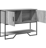 VidaXL Wandtafel 100x35x74,5 cm bewerkt hout grijs sonoma eikenkleurig