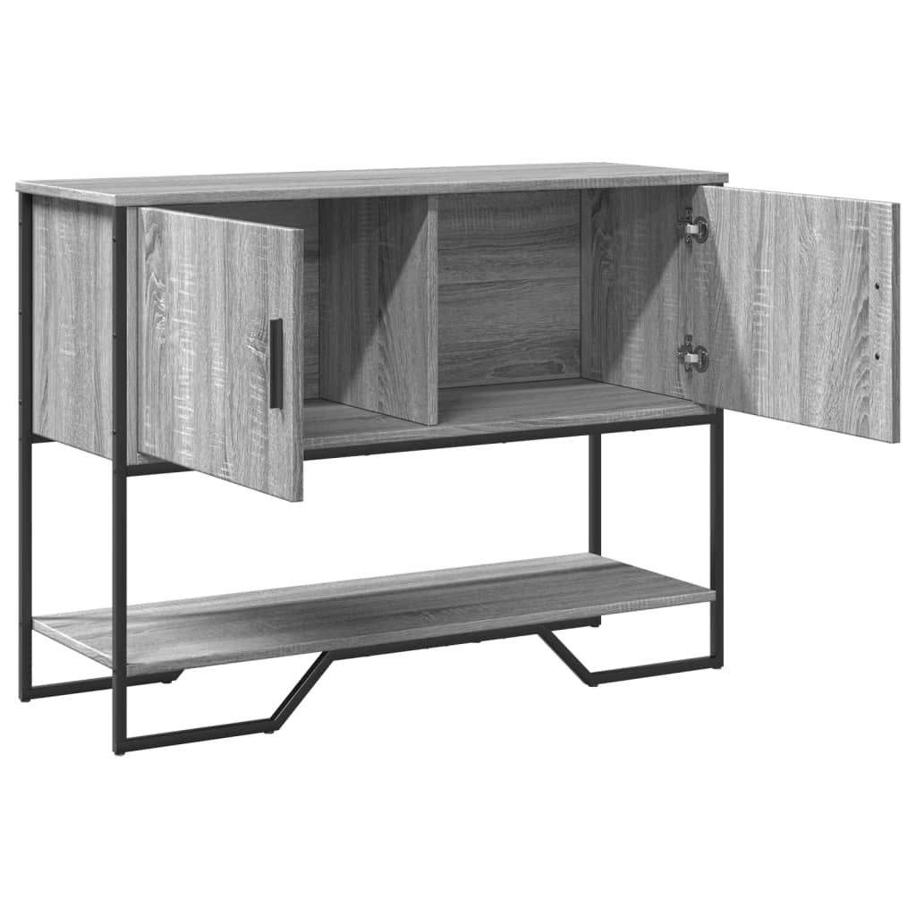 VidaXL Wandtafel 100x35x74,5 cm bewerkt hout grijs sonoma eikenkleurig
