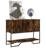 VidaXL Wandtafel 100x35x74,5 cm bewerkt hout gerookt eikenkleurig